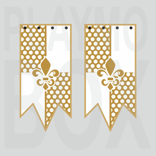 Gold Fleur de lis Banner