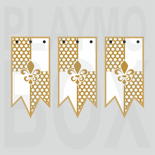 Gold Fleur de lis Banner