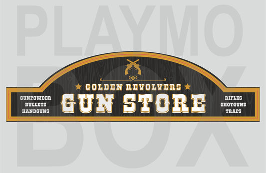 Western Shop Sign 215x56 arched top