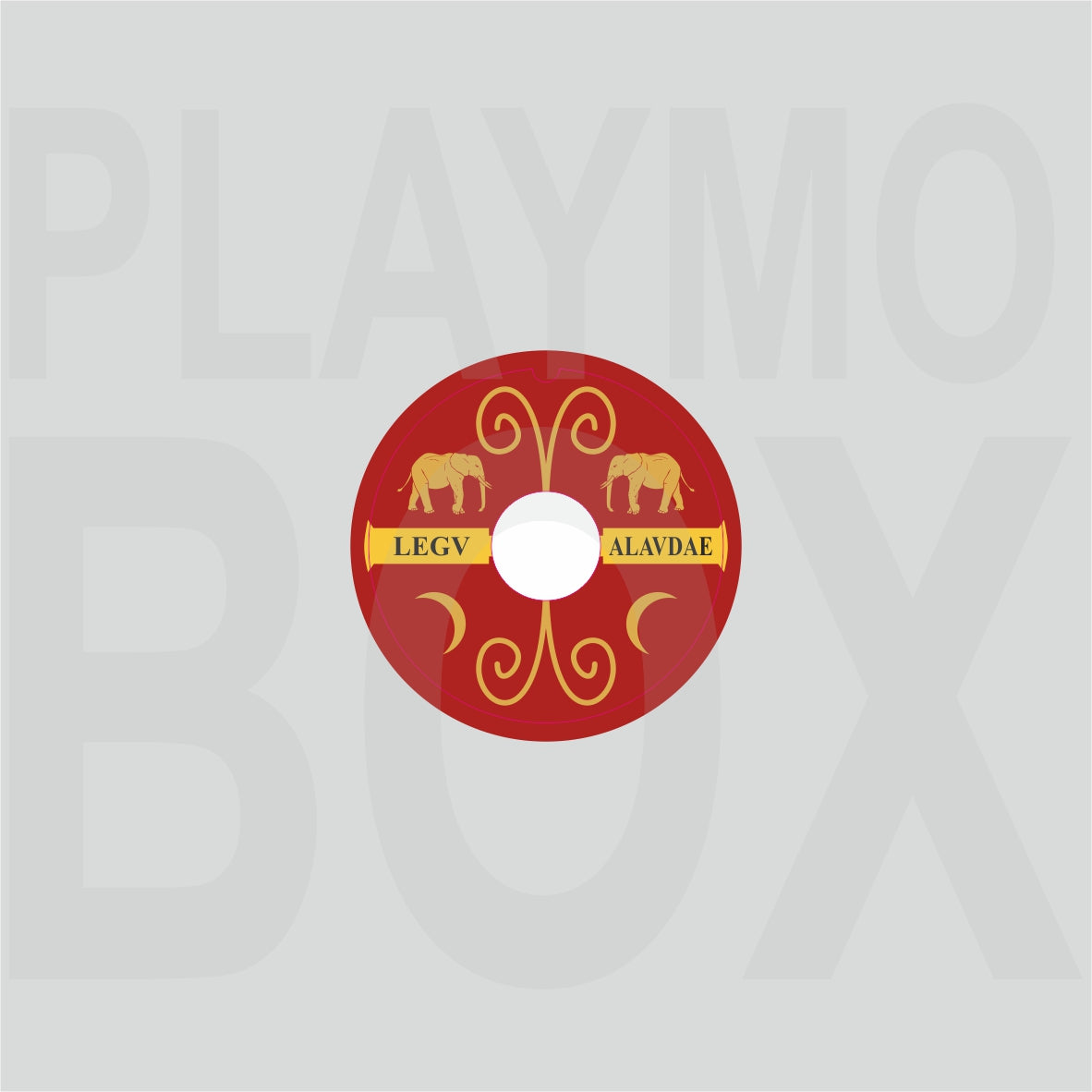 Roman Stickers (Round with hole)