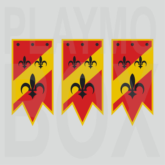 Red Fleur de lis Banner