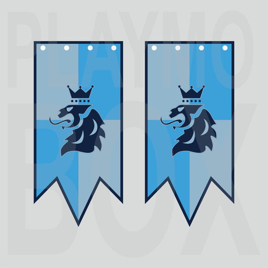 Royal Blue Lion Banner