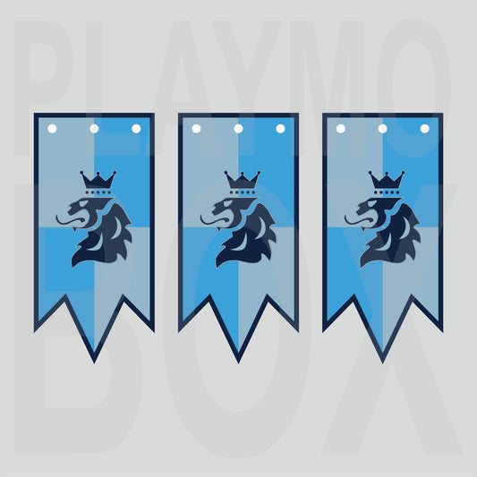 Royal Blue Lion Banner