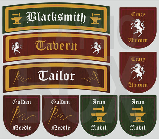 Medieval Shop Signs III