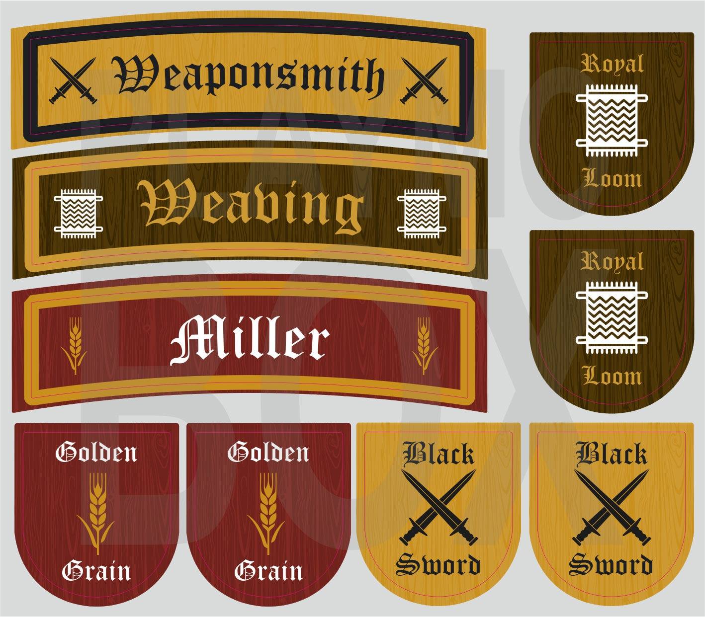 Medieval Shop Signs IV