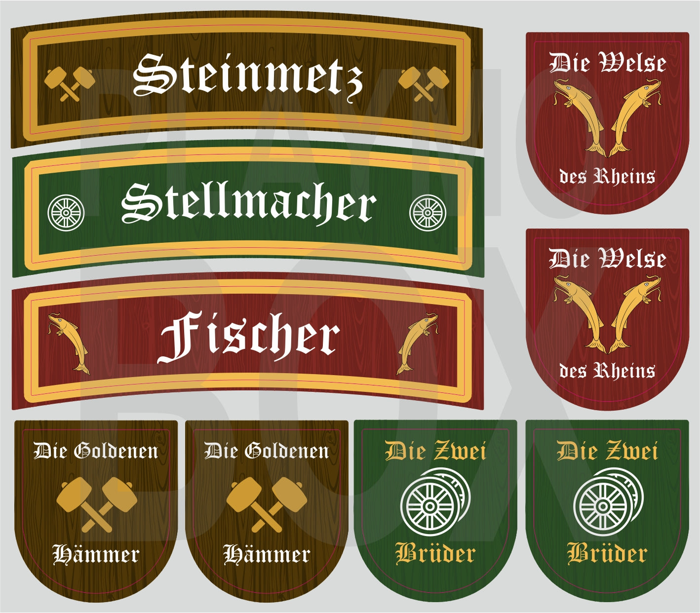 Medieval Shop Signs