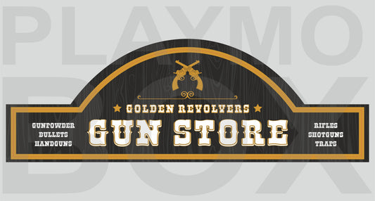 Western Shop Sign 260x80 arched top