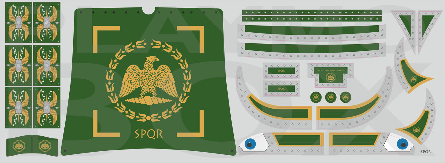 SPQR πράσινο πανί