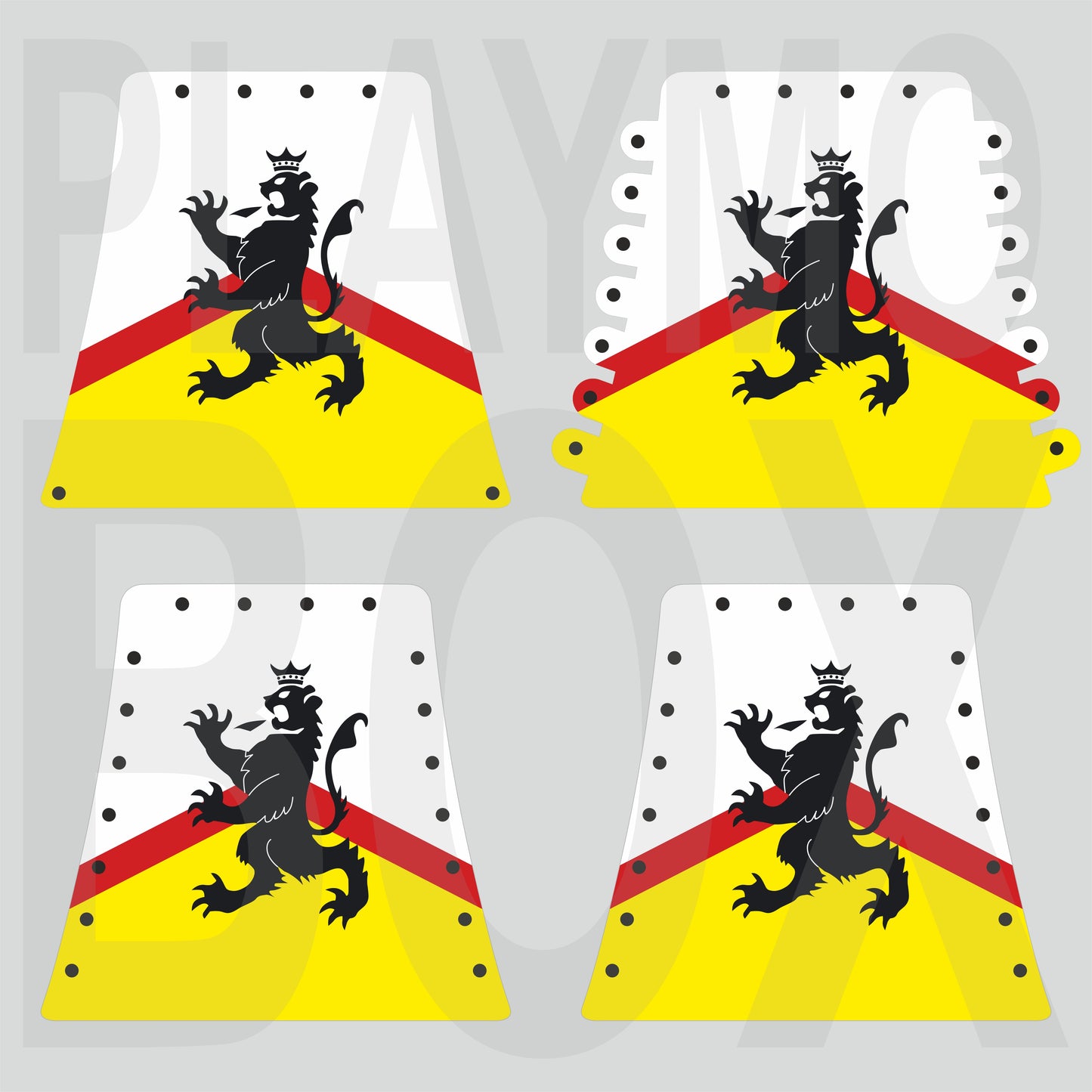 Royal Black Lion Tent